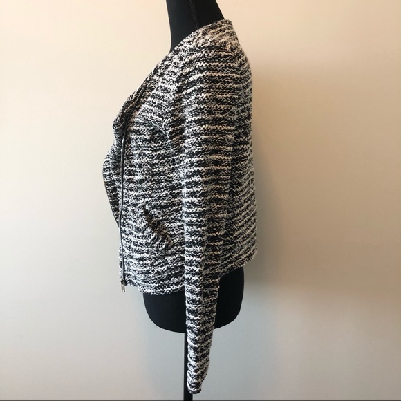 Black and white wool blazer jacket - Picture 6 of 10